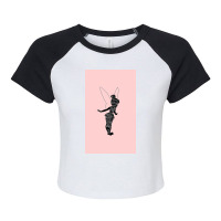 Tinkerbell Quote, From Peter Pan Raglan Crop Top | Artistshot