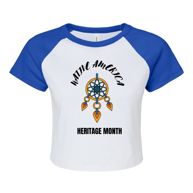 Native America Heritage Month Raglan Crop Top by cm-arts | Artistshot