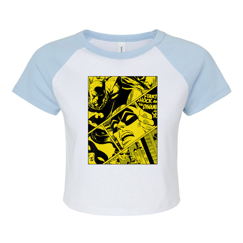 B.at.man 80 Years Panels Raglan Crop Top by beargoalcatcow | Artistshot