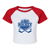 Finland National Ice Hockey Team1 Raglan Crop Top | Artistshot