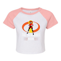 The Incredible Mom 1 Raglan Crop Top | Artistshot