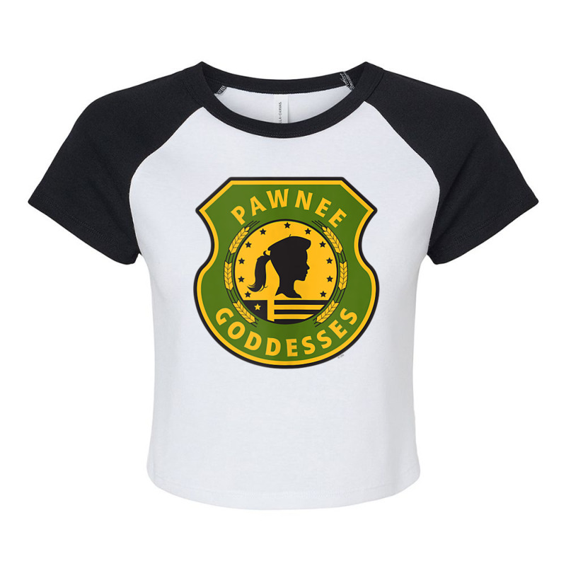 Parks & Recreation Pawnee Goddesses Tank Top Raglan Crop Top by DanielEricJagd | Artistshot