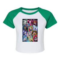 Monster High Character Classic Raglan Crop Top | Artistshot