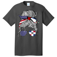 American Dominican Republic Patriot Flag Women Girl Grown T Shirt Basic T-shirt | Artistshot