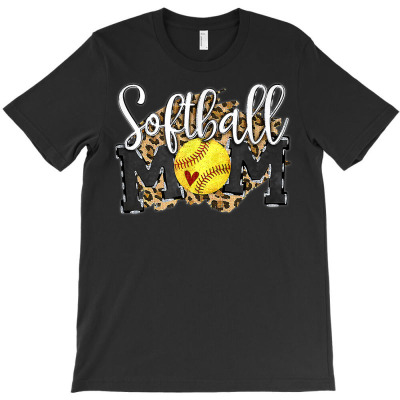 Softball Mom Leopard Funny Baseball Mom Mother's Day 2022 T Shirt T-shirt Designed By Suarez Greenantonia