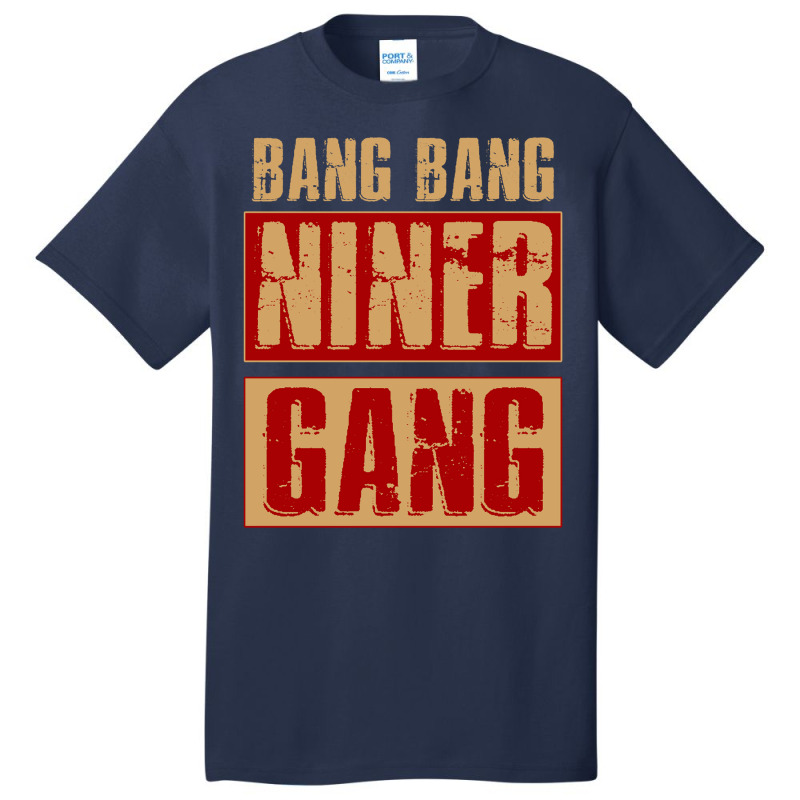 Bang Bang Niner Gang Football Cool Long Sleeve Basic T-shirt | Artistshot