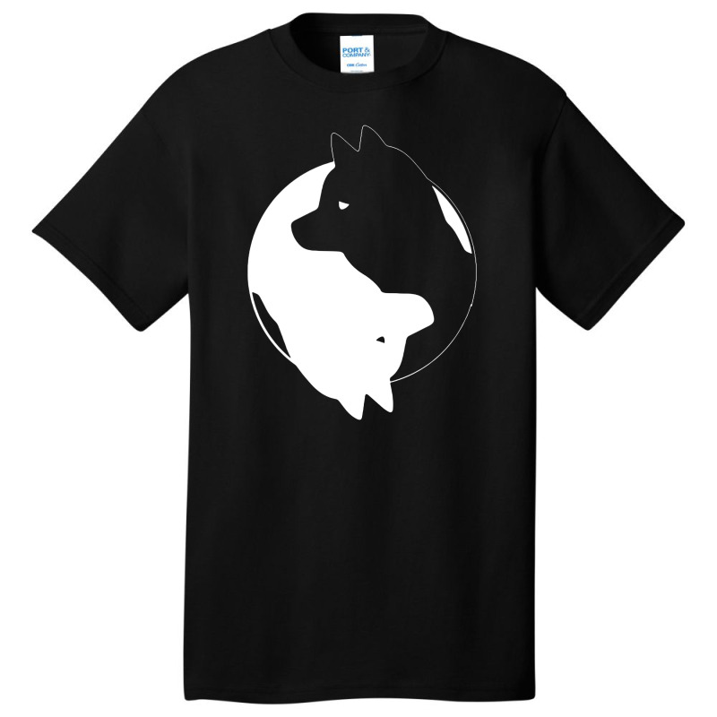 Yin Yang Husky Funny Basic T-shirt | Artistshot