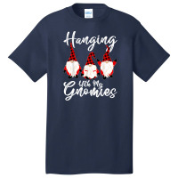 Hanging With My Gnomies Funny Gnome Friend Christmas T Shirt Basic T-shirt | Artistshot