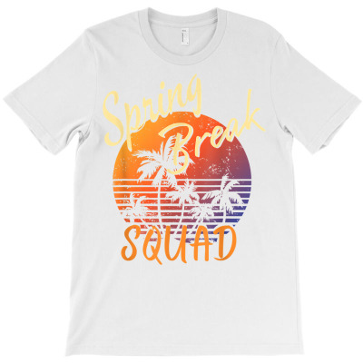 Spring Break Squad Vintage Retro Sunset T Shirt T-shirt Designed By Suarez Greenantonia