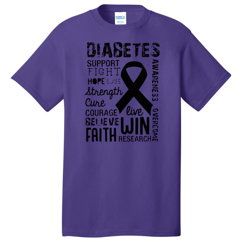 Diabetes Awareness Basic T-shirt by untitleddada | Artistshot