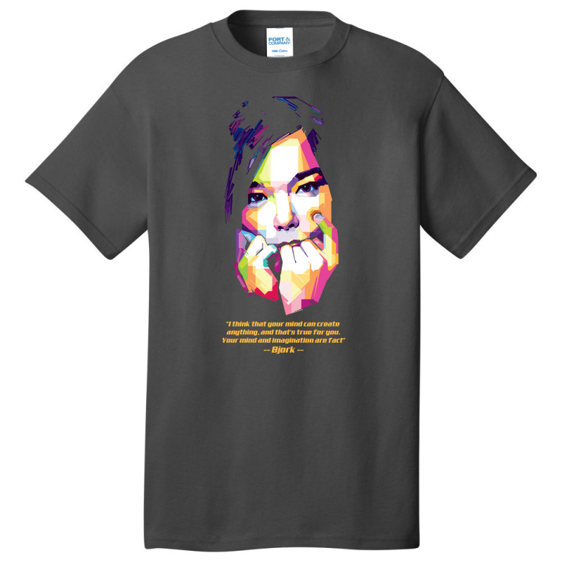 Cartoon Gifts Bjork Pretty Mens Womens Basic T-shirt by ArtistStacy | Artistshot