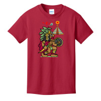 Ancient Aztec Warrior Dln8 Aliens At Tenochtitlan T Shirt Basic Youth T-shirt | Artistshot