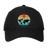 Country Cartography Compass Traveling Retro World  Adjustable Cap | Artistshot