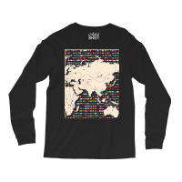 Country Flag Travelling World Map World Flags Long Sleeve Shirts | Artistshot