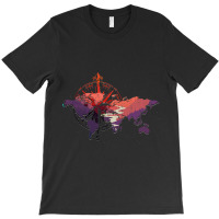 Compass Traveling Traveler Country Globe World Map T-shirt | Artistshot