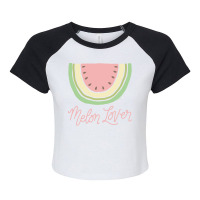 Watermelon  Shirt Watermelon Melon Lover Boho Minimal Watermelon Slice Raglan Crop Top | Artistshot