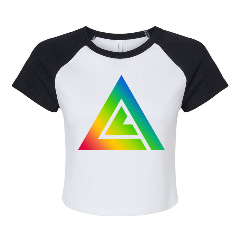 Amd Avid Audiovisual Identity Database Raglan Crop Top by cm-arts | Artistshot