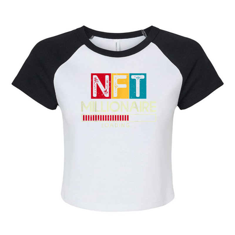 Nft Millionaire Loading   Crypto Hodl T Shirt Raglan Crop Top by hin | Artistshot