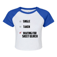 Waiting For Skeet Ulrich Raglan Crop Top | Artistshot