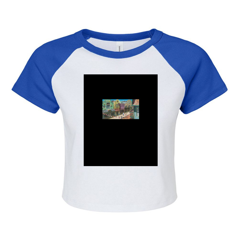 Chihiro Lost In City - Spirited Away Graphic Raglan Crop Top by cm-arts | Artistshot