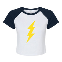 Lightning Bolt Raglan Crop Top | Artistshot