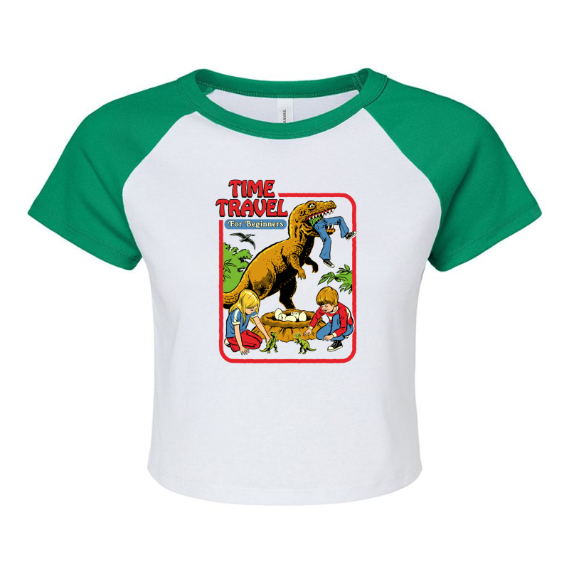 Time Travel For Beginners Raglan Crop Top by HectorMarroquin | Artistshot