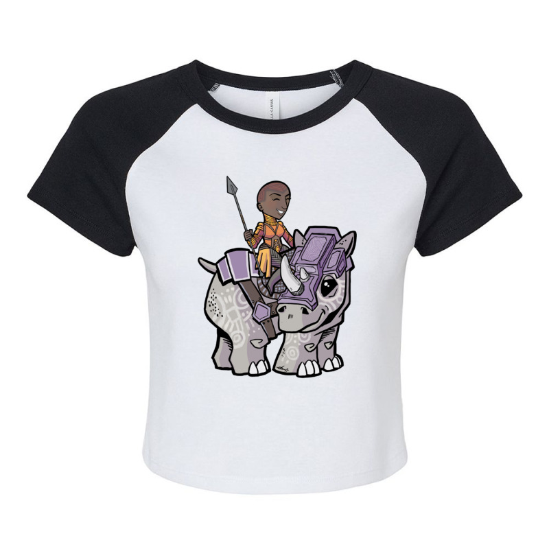 General + War Rhino Raglan Crop Top by cm-arts | Artistshot