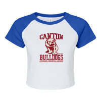 Canton Bulldogs Raglan Crop Top | Artistshot