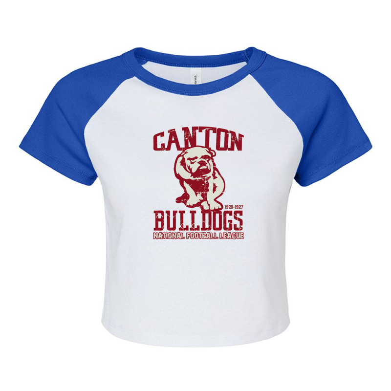 Canton Bulldogs Raglan Crop Top | Artistshot