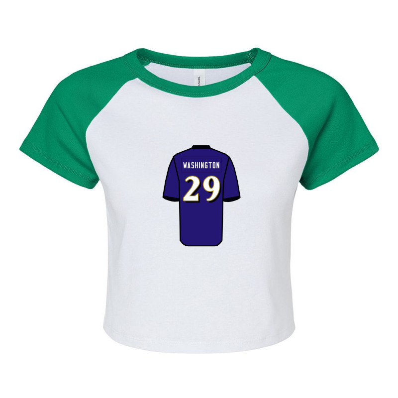 Ar'darius Washington Jersey 1 Raglan Crop Top by LornaHicks | Artistshot