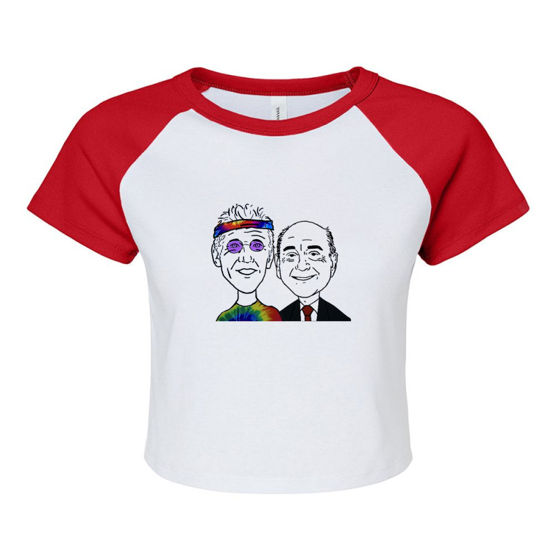 Bill Walton Dick Vitale Basketball Guys Raglan Crop Top by RollinSmith | Artistshot