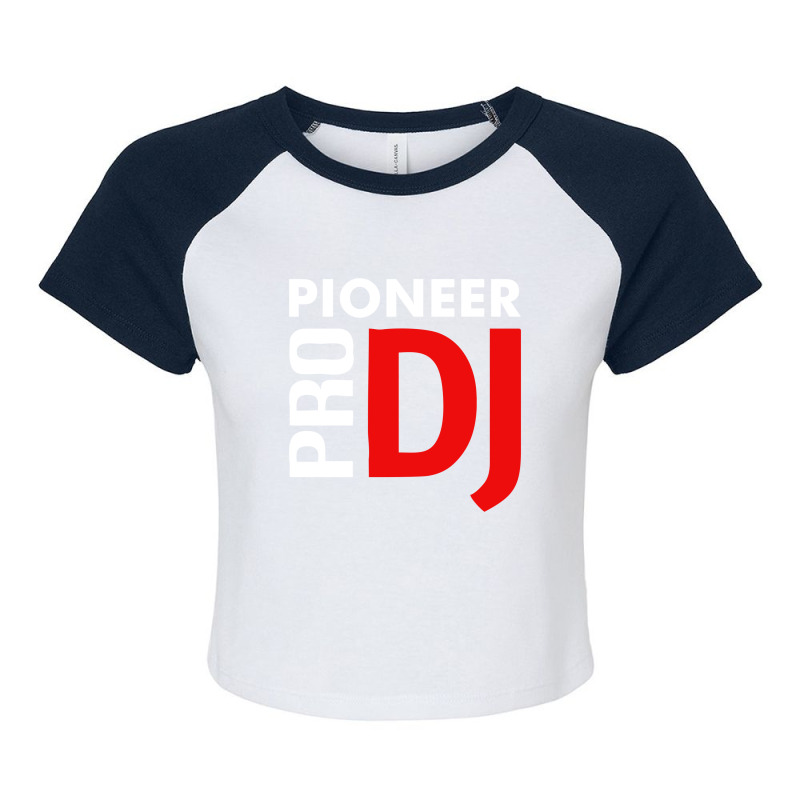 Pioneer Dj Pro Raglan Crop Top by cm-arts | Artistshot