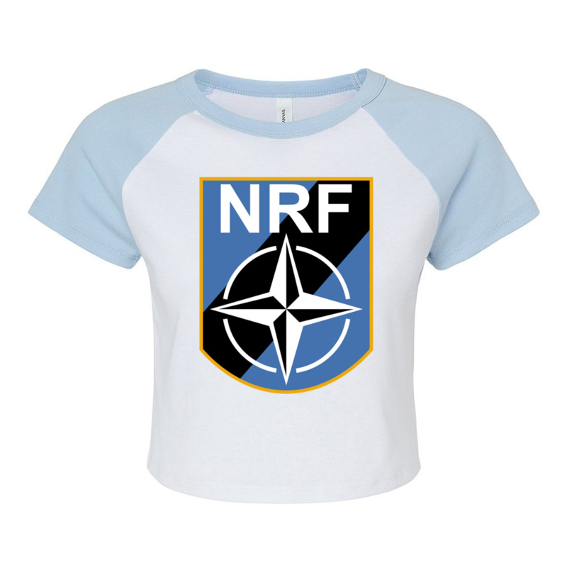 Nato Response Force Raglan Crop Top by cm-arts | Artistshot