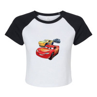 Mcqueen And Ventilators Raglan Crop Top | Artistshot