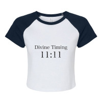 Numerology, Angel Numbers, Divine Timing 1111, 1111 Angel Number, Meta Raglan Crop Top | Artistshot