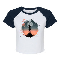 Futuristic Ghost Samurai Japanese Cyberpunk Samurai Warrior Tank Top Raglan Crop Top | Artistshot