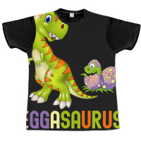 Cute Eggasaurus Stegosaurus Egg Dinosaur Happy Eas Graphic T-shirt | Artistshot