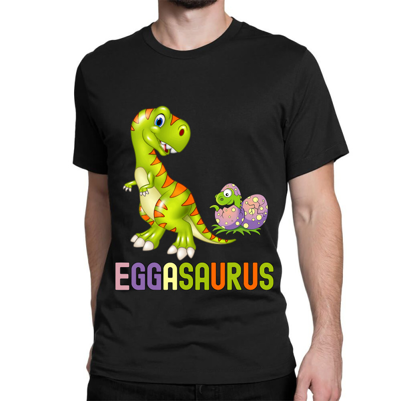 Cute Eggasaurus Stegosaurus Egg Dinosaur Happy Eas Classic T-shirt | Artistshot