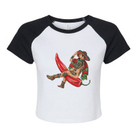 Amor Picante Raglan Crop Top | Artistshot