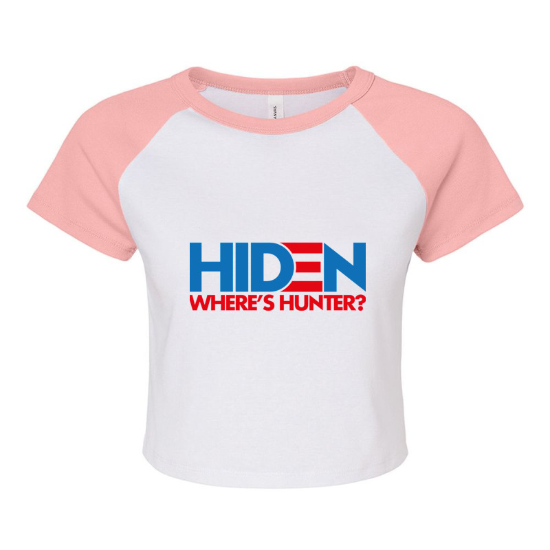 Hiden Wheres Hunter Raglan Crop Top by cm-arts | Artistshot