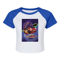 Lightning Mcqueen Raglan Crop Top | Artistshot