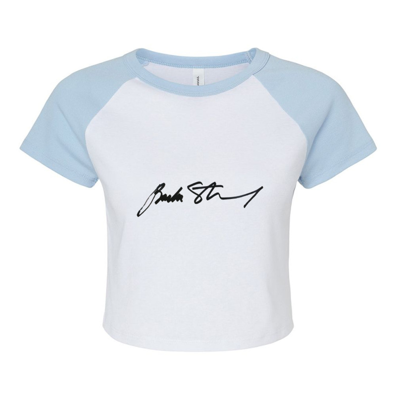 Barbra Streisand Verified Autograph © 2010, Michael Roman Raglan Crop Top by TERESACHAPMAN | Artistshot