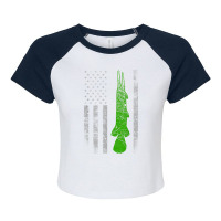 Alligator Gar Flag Alligator Gar Fishing Raglan Crop Top | Artistshot