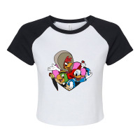 Three Caballeros Love Raglan Crop Top | Artistshot