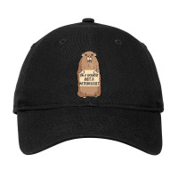 Funny Groundhog Day A Rodent Not A Meteorologist Adjustable Cap | Artistshot