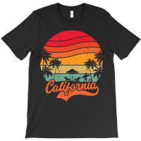 California Surfing Paradise, Summer Vacation Palm T-shirt | Artistshot