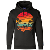 California Surfing Paradise, Summer Vacation Palm Champion Hoodie | Artistshot