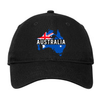 Australia Map Country Australian Kangaroo Aussie M Adjustable Cap | Artistshot