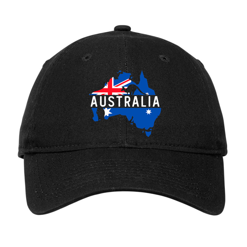 Australia Map Country Australian Kangaroo Aussie M Adjustable Cap by ClevelandParmenter | Artistshot