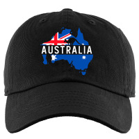 Australia Map Country Australian Kangaroo Aussie M Kids Cap | Artistshot